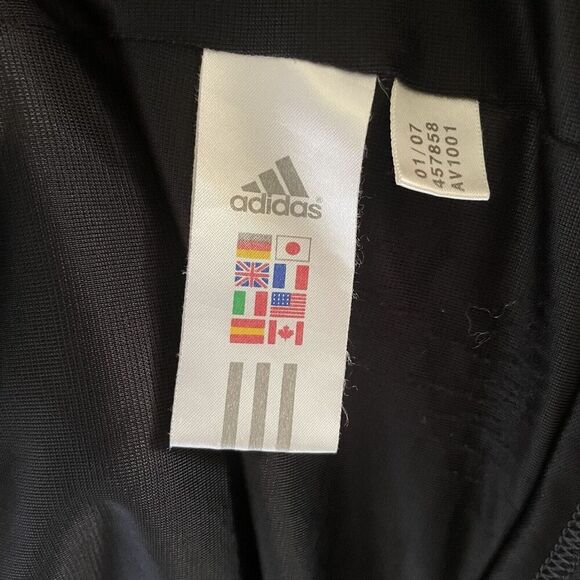 Adidas Track Beckenbauer Jacket SMALL Black Raspberry Pink Full‎ Zip 2007 - Picture 5 of 7